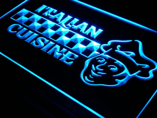Italian Cuisine Food Cafe Bar Neon Light Sign